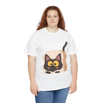 Loaf Me Tender Cat Loaf Graphic T-Shirt – Funny Unisex Cat Lover Tee