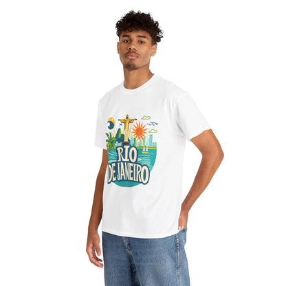 Welcome to Rio Unisex Brazil City T-Shirt – Tropical Travel Graphic Tee