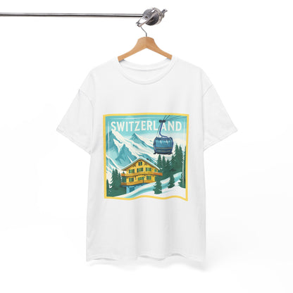 Swiss Air Travel-Inspired T-Shirt – Unisex Switzerland City Adventure Tee