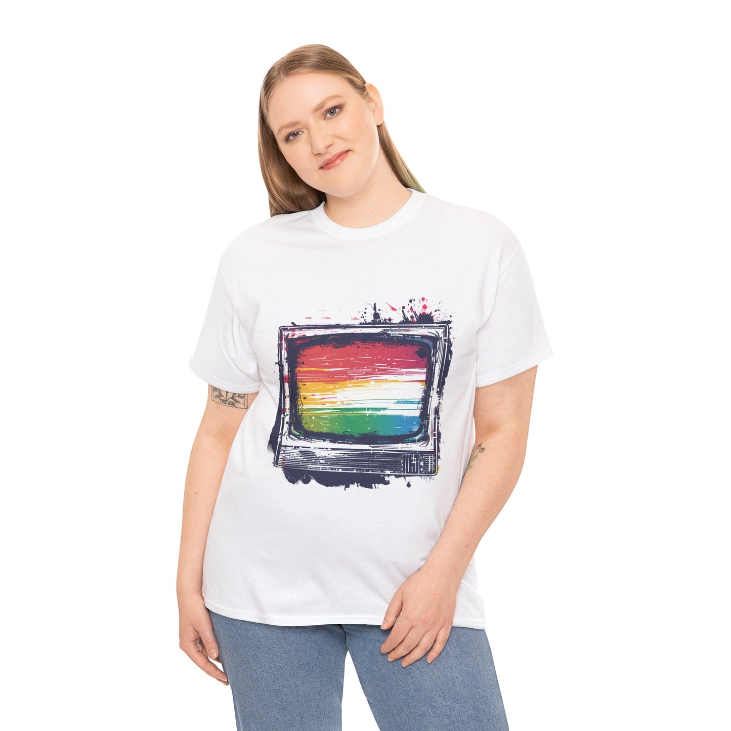 Glitch Pop Unisex Retro Wave T-Shirt – 80s Aesthetic Glitch Art Tee