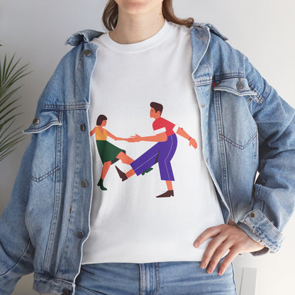 Lindy Hop 'Til You Drop Women's Summer Fun T-Shirt – Vintage Vacation Beach Tee