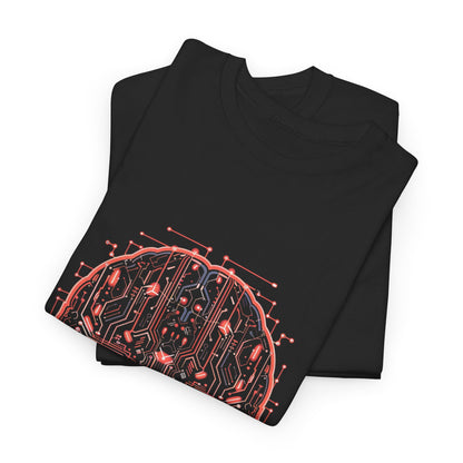 AI Core Brain Cyberpunk Neon T-Shirt – Futuristic Graphic Tee (Unisex)