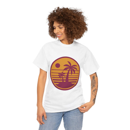 Tropic Like It’s Hot Retro Beach Tee – Unisex 80s Summer Vibes T-Shirt