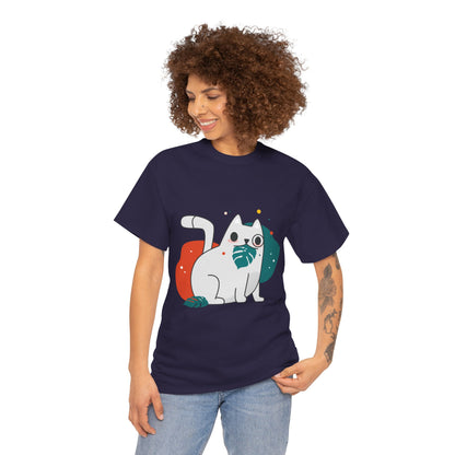 Leaf It to Me Funny Plant & Cat Tee – Unisex Green Thumb Cat Lover Shirt