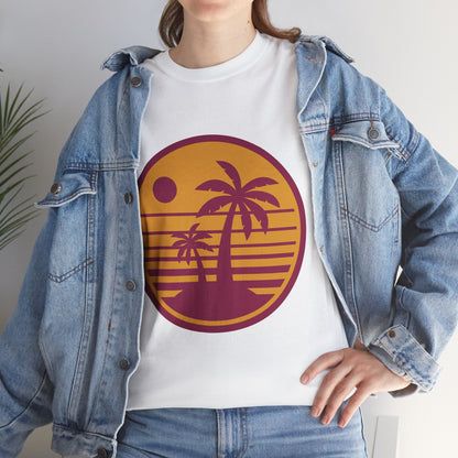 Tropic Like It’s Hot Retro Beach Tee – Unisex 80s Summer Vibes T-Shirt