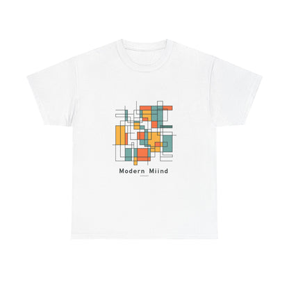 Modern Mind Unisex Art Tee – Mondrian-Inspired Wearable Art Graphic T-Shirt