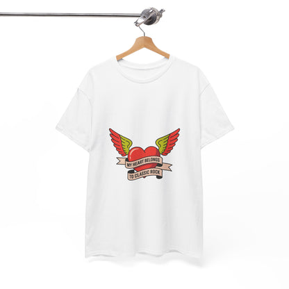 My Heart Belongs to Classic Rock T-Shirt – Unisex Guitar Music Fan Tee