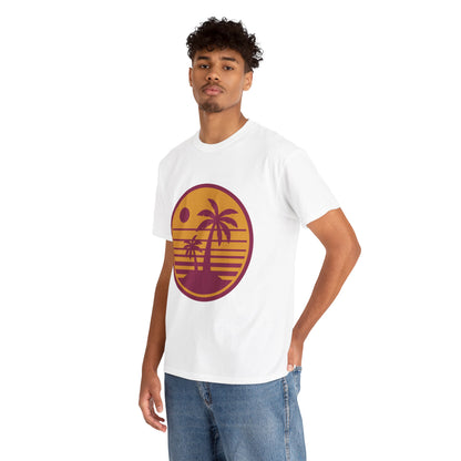 Tropic Like It’s Hot Retro Beach Tee – Unisex 80s Summer Vibes T-Shirt