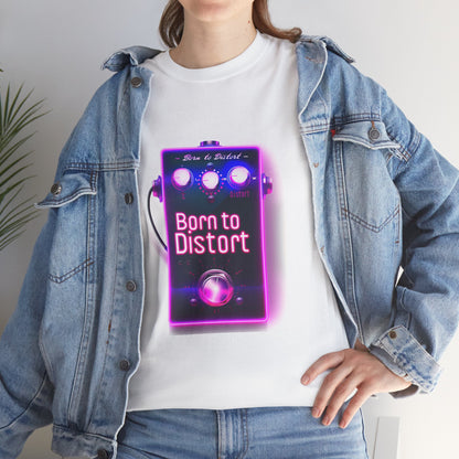 Born to Distort Rock Guitar T-Shirt – Unisex Musician Distortion Vibes Tee