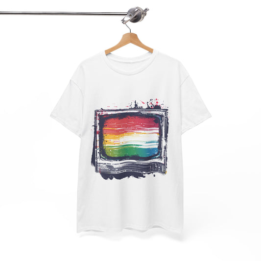 Glitch Pop Unisex Retro Wave T-Shirt – 80s Aesthetic Glitch Art Tee