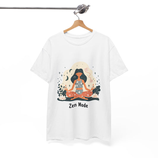Zen Mode Yoga & Mindfulness Graphic Tee – Women's Peace of Mind T-Shirt