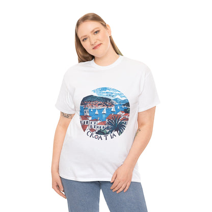 Sail Croatia Unisex Travel T-Shirt – Adriatic Coastal Graphic Tee