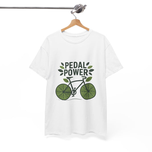 Pedal Power Sustainability T-Shirt – Unisex Eco-Friendly Cycling Tee