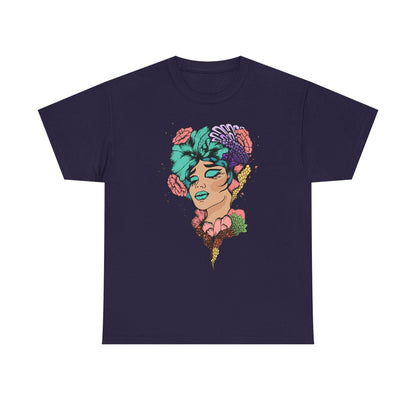 Floral Hair, Don’t Care Women's Summer Vacation Tee – Beach Lifestyle Graphic Shirt