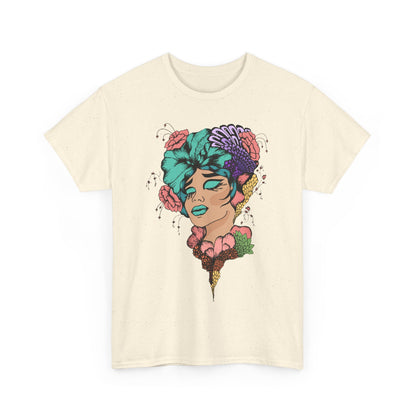 Floral Hair, Don’t Care Women's Summer Vacation Tee – Beach Lifestyle Graphic Shirt