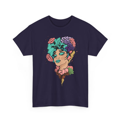 Floral Hair, Don’t Care Women's Summer Vacation Tee – Beach Lifestyle Graphic Shirt