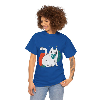 Leaf It to Me Funny Plant & Cat Tee – Unisex Green Thumb Cat Lover Shirt