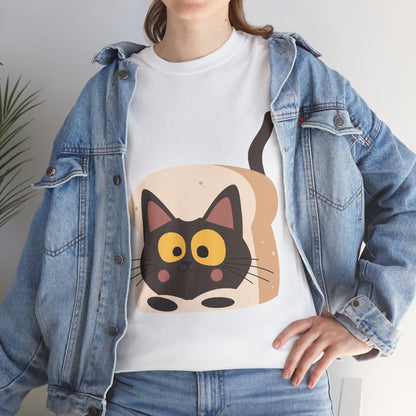Loaf Me Tender Cat Loaf Graphic T-Shirt – Funny Unisex Cat Lover Tee