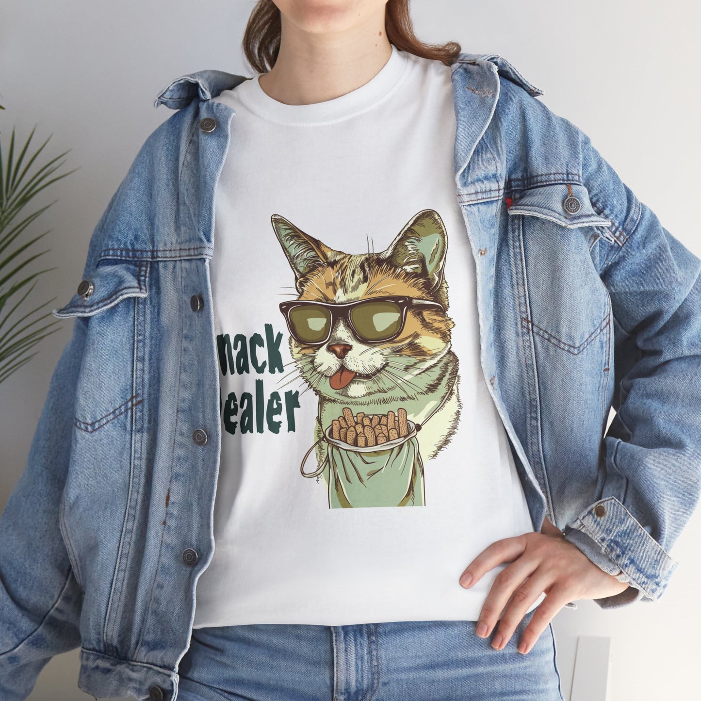 Snack Dealer Unisex Cat Owner Tee – Funny Treat Giver Graphic T-Shirt