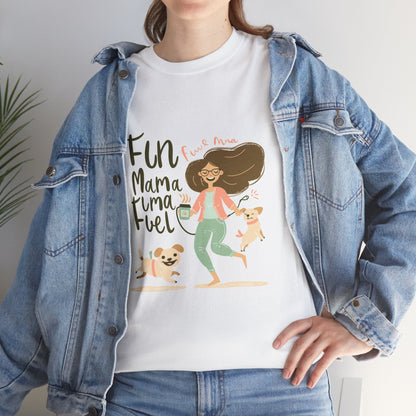 Fur Mama Fuel Funny Dog Mom T-Shirt – Unisex Dog Parent Coffee Tee
