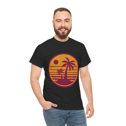 Tropic Like It’s Hot Retro Beach Tee – Unisex 80s Summer Vibes T-Shirt