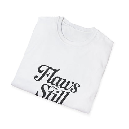 Flaws and Still Hot Women’s T-Shirt – Body Confidence & Girl Power Graphic Tee