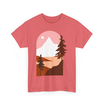 Misty Pines & Chill Vibes Nature Lover T-Shirt – Unisex Eco-Friendly Forest Tee