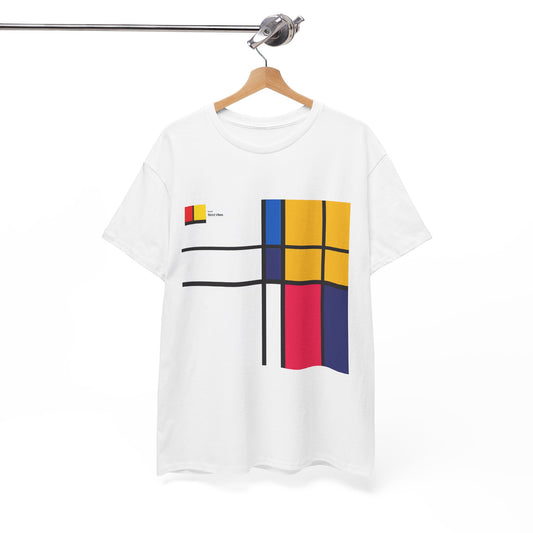 Strict Vibes Wearable Art T-Shirt – Unisex Mondrian-Inspired Geometric Tee