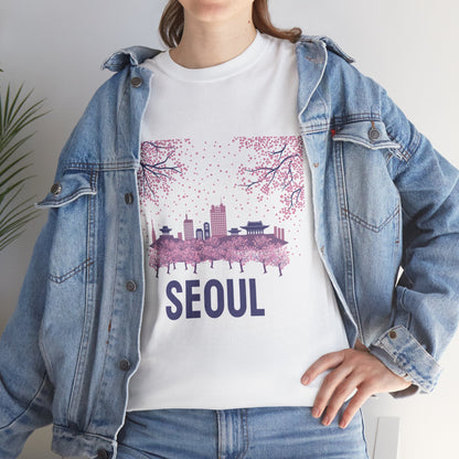 Seoul Scenes Unisex City Travel Tee – Korea Adventure Graphic Shirt