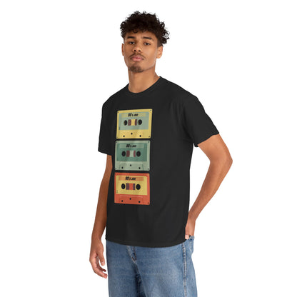Retro Cassette Chaos Unisex 80s Music T-Shirt – Vintage Tape Graphic Tee