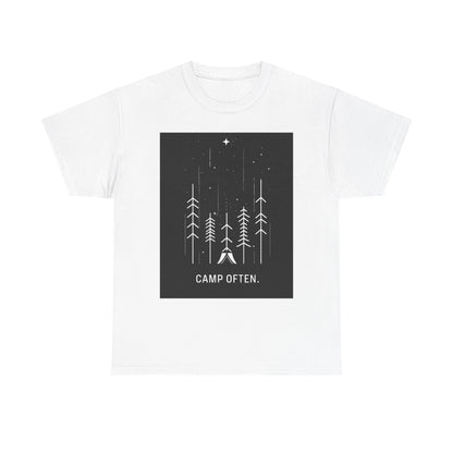 Camp Often Unisex Camping T-Shirt – Outdoor Adventure Graphic Tee