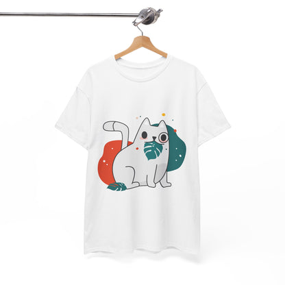 Leaf It to Me Funny Plant & Cat Tee – Unisex Green Thumb Cat Lover Shirt