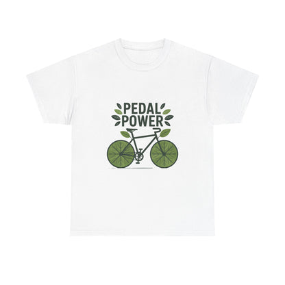 Pedal Power Sustainability T-Shirt – Unisex Eco-Friendly Cycling Tee