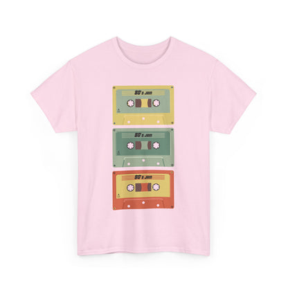 Retro Cassette Chaos Unisex 80s Music T-Shirt – Vintage Tape Graphic Tee