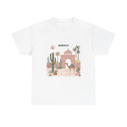 Desert Days Morocco Unisex Travel Tee – City & Sahara Adventure Shirt