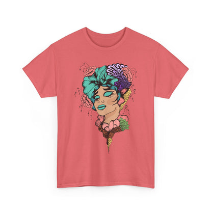 Floral Hair, Don’t Care Women's Summer Vacation Tee – Beach Lifestyle Graphic Shirt