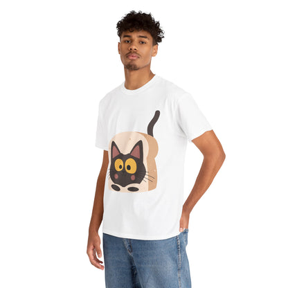 Loaf Me Tender Cat Loaf Graphic T-Shirt – Funny Unisex Cat Lover Tee