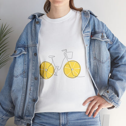 Lemonade, Locks & Pedal Power Women's Summer Vacation Tee – Relaxed Beach Style Shirt