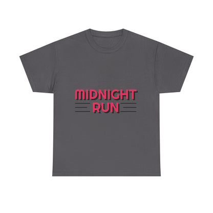 Midnight Run Unisex Retro Running Tee – 80s Fast Food & Track Style Shirt