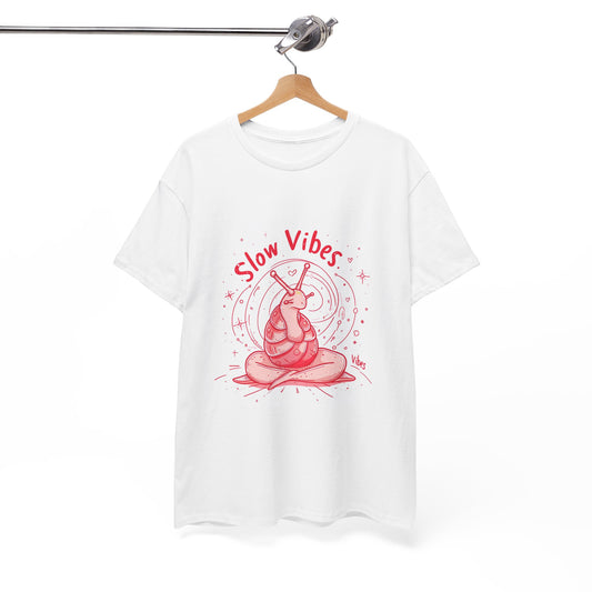 Slow Vibes Mindful Living T-Shirt – Women's Yoga & Peaceful Lifestyle Tee