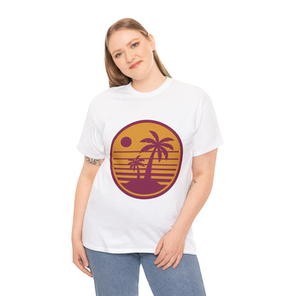 Tropic Like It’s Hot Retro Beach Tee – Unisex 80s Summer Vibes T-Shirt