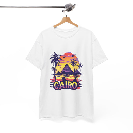 From Cairo with Heat Unisex Egypt City Tee – Travel & Culture Graphic Shirt
