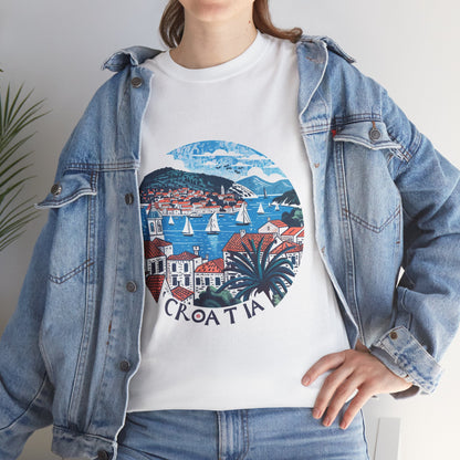 Sail Croatia Unisex Travel T-Shirt – Adriatic Coastal Graphic Tee