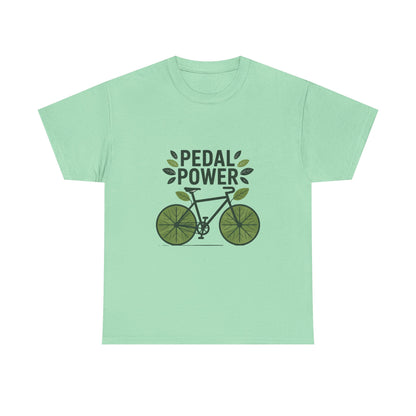 Pedal Power Sustainability T-Shirt – Unisex Eco-Friendly Cycling Tee