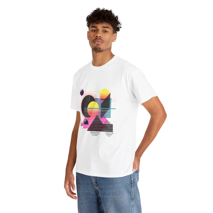 Laser Grid 80s Synthwave Tee – Unisex Retro Future Graphic T-Shirt