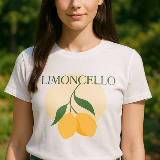 Limoncello & Chill Women's Summer Vacation Tee – Beach Cocktail Graphic Shirt