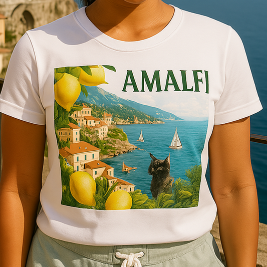 Ciao from the Amalfi Coast Unisex Italy Travel T-Shirt – Coastal City Graphic Tee